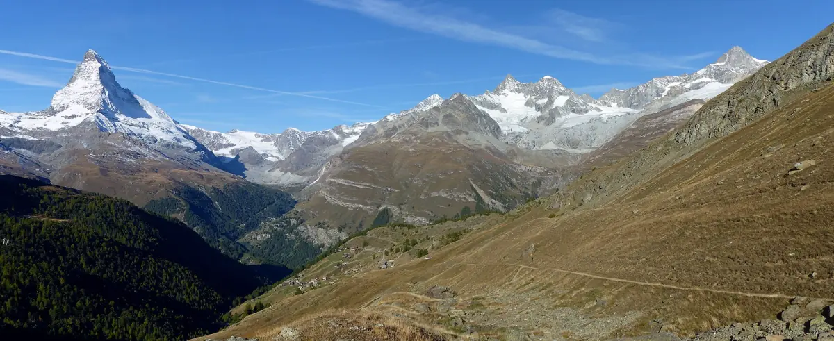The Findel valley with the Matterhorn