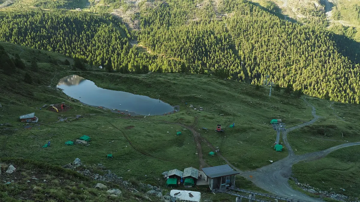 The Leisee near Sunnegga seen from above